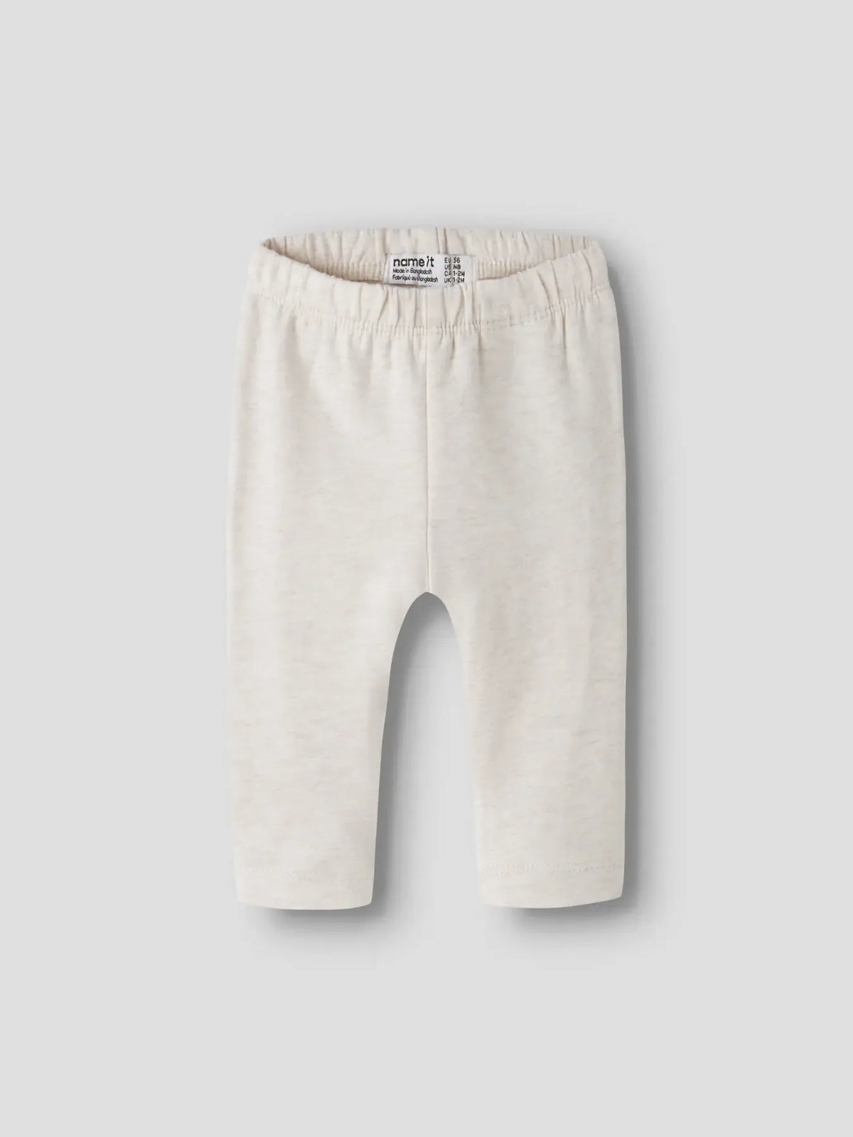 Leggings Panna In Cotone Elasticizzato
