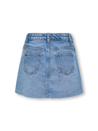 Short Skirt da Ragazza Light Blue Denim