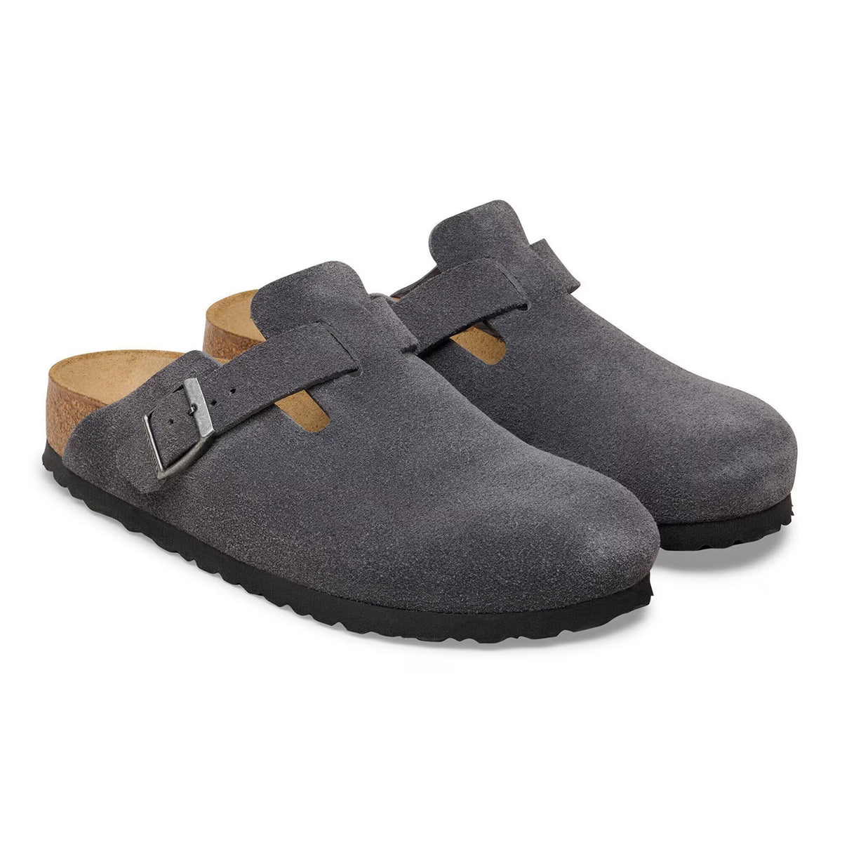 Boston charcoal Suede Leather