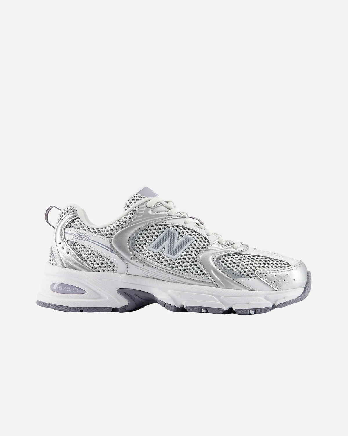 Scarpa Lifestyle Unisex 530 Bianco Grigio Metallico