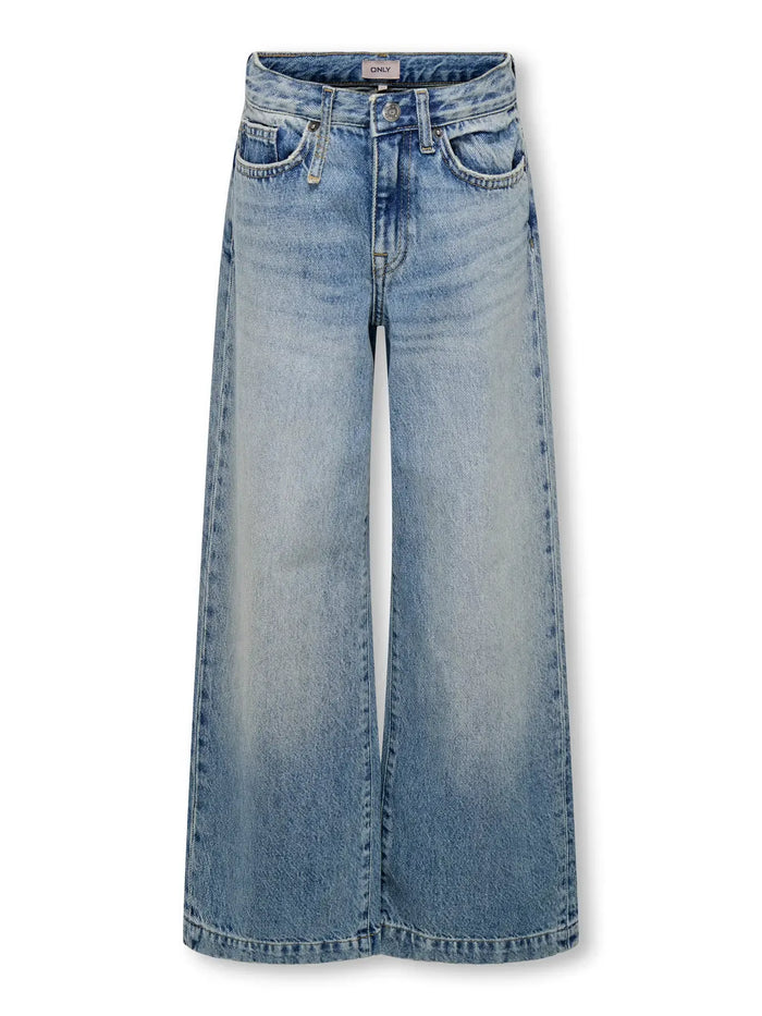 Jeans da Ragazza Medium Blue Denim
