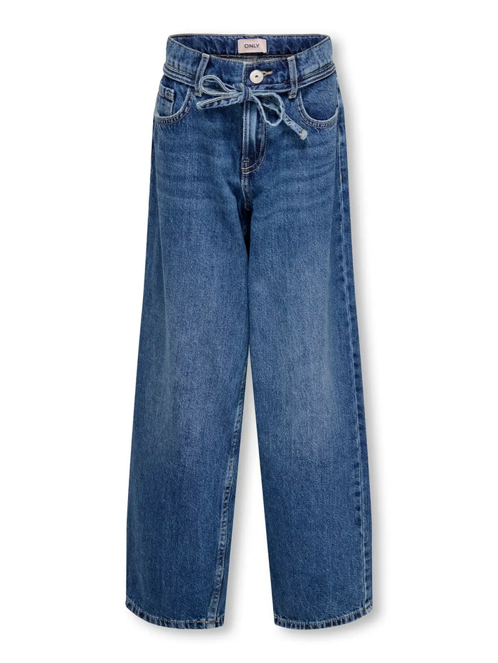 Jeans da Ragazza Medium Blue Denim