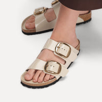 Arizona Big Buckle HEX shine oyster Natural Lea