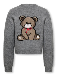 Pullover da Ragazza Medium Grey Melange