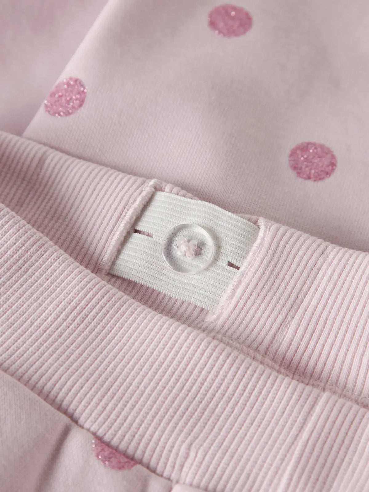 Pantaloni Rosa A Pois Glitter Bimba