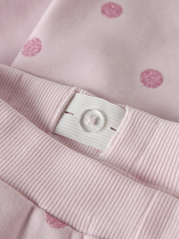 Pantaloni Rosa A Pois Glitter Bimba