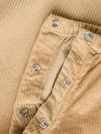Salopette In Velluto A Coste Beige Orsetto