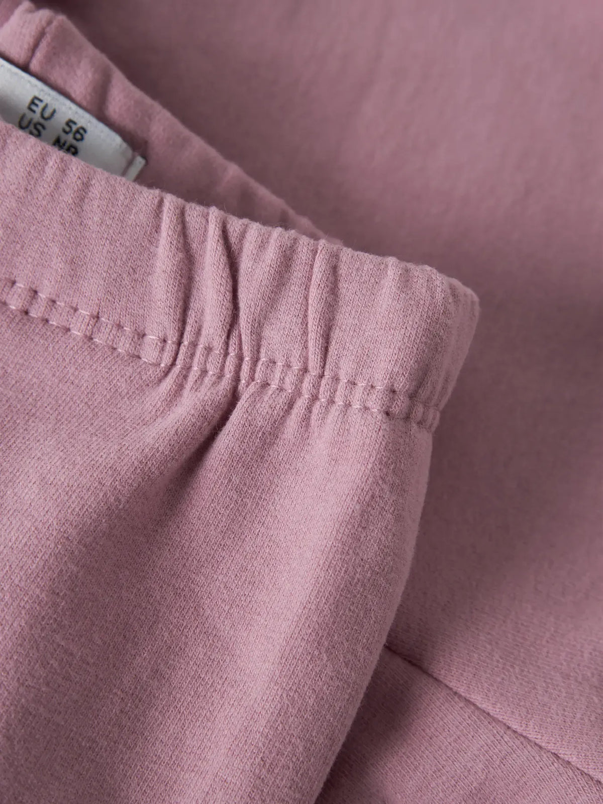 Leggings Rosa Antico In Cotone Elasticizzato