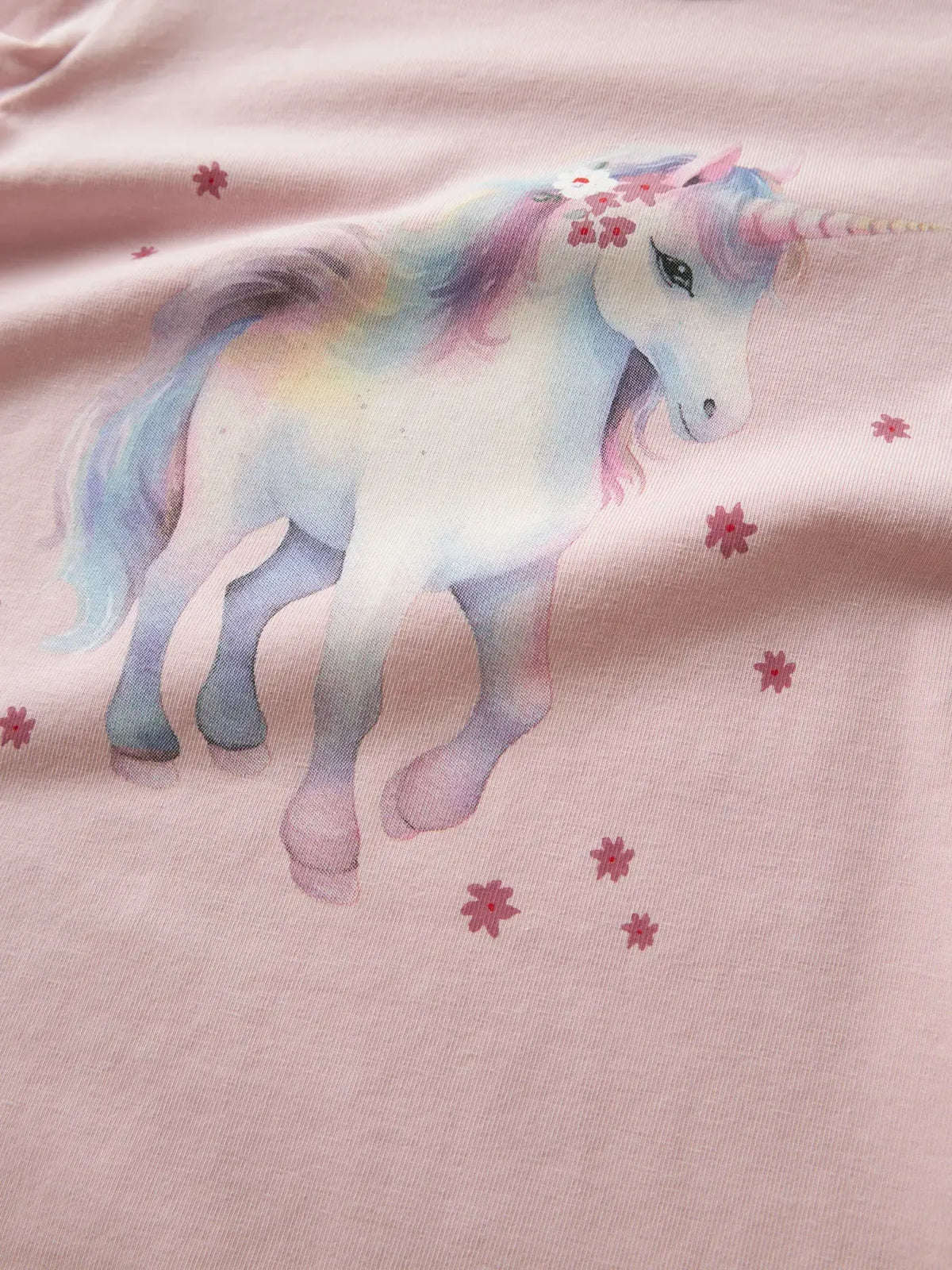 Maglia Da Bambina A Maniche Lunghe Con Unicorno Rosa