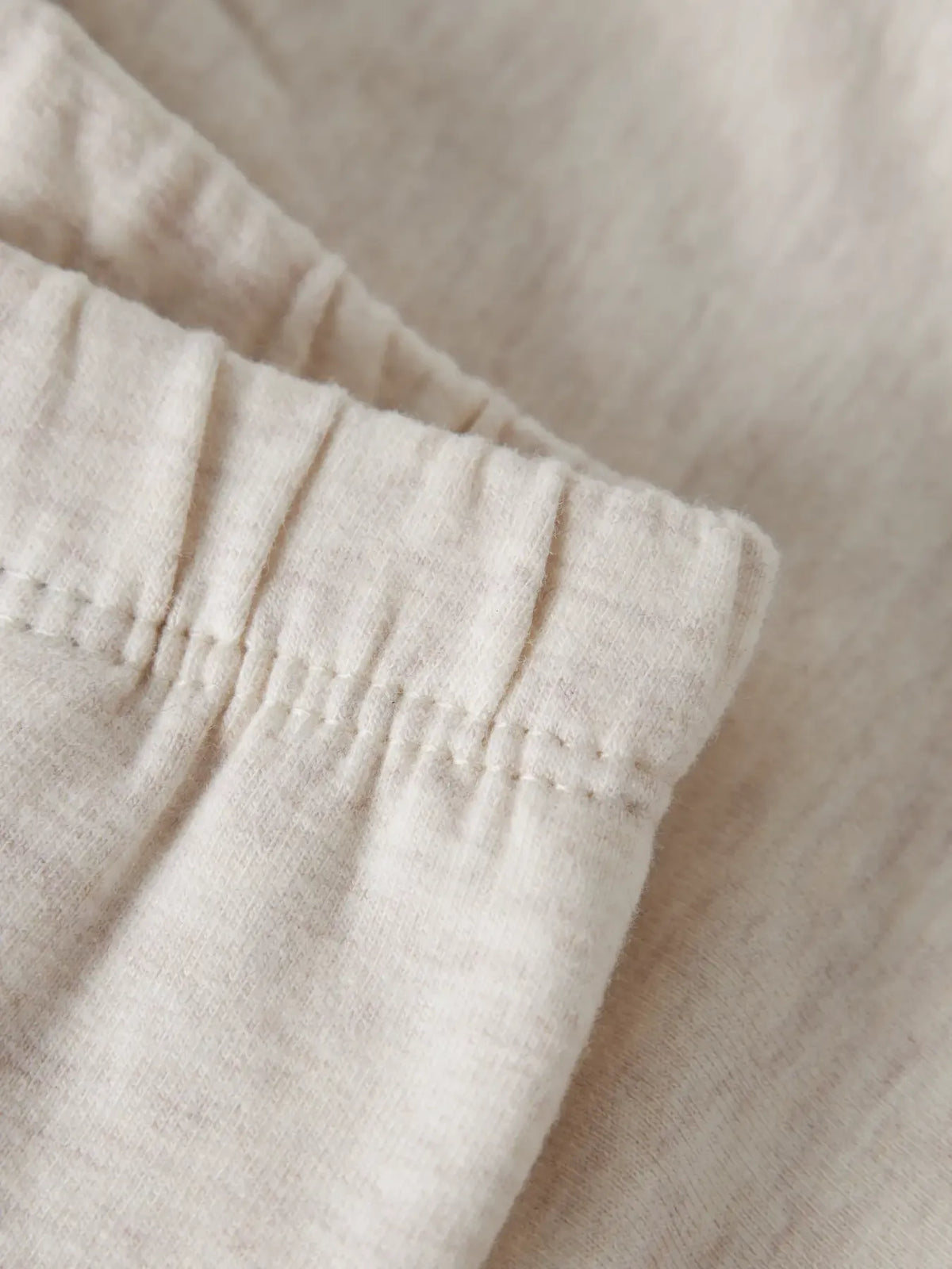 Leggings Panna In Cotone Elasticizzato