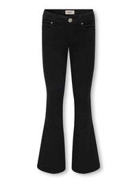 Jeans da Ragazza A Zampa Nero