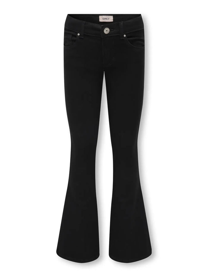 Jeans da Ragazza A Zampa Nero