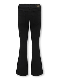Jeans da Ragazza A Zampa Nero