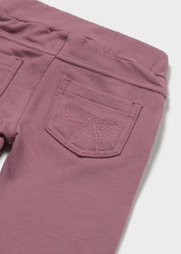 Pantalone Felpa Basico Malva