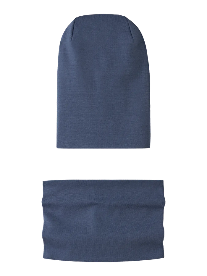 Set Berretto E Scaldacollo Bambino Vintage Indigo