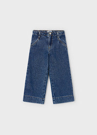 Pantalone Denim Wide Leg Scuro