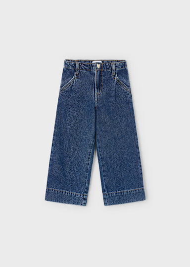 Pantalone Denim Wide Leg Scuro