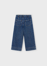 Pantalone Denim Wide Leg Scuro