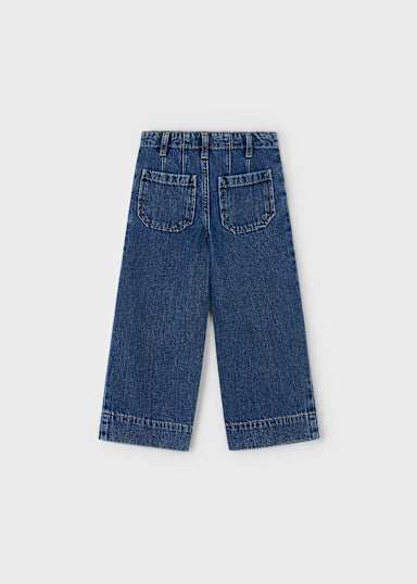 Pantalone Denim Wide Leg Scuro