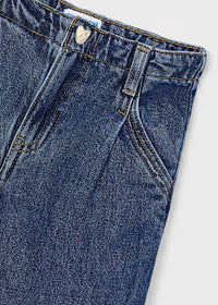 Pantalone Denim Wide Leg Scuro
