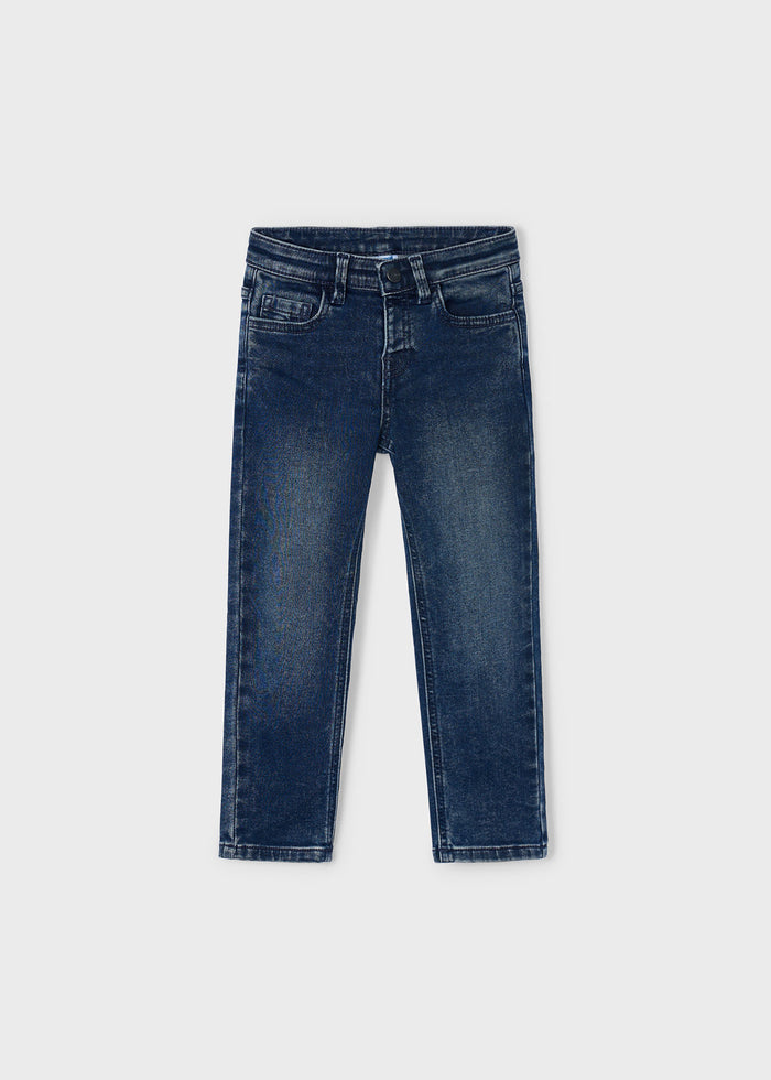 Pantalone Soft Denim 5 Tasche Blue Black
