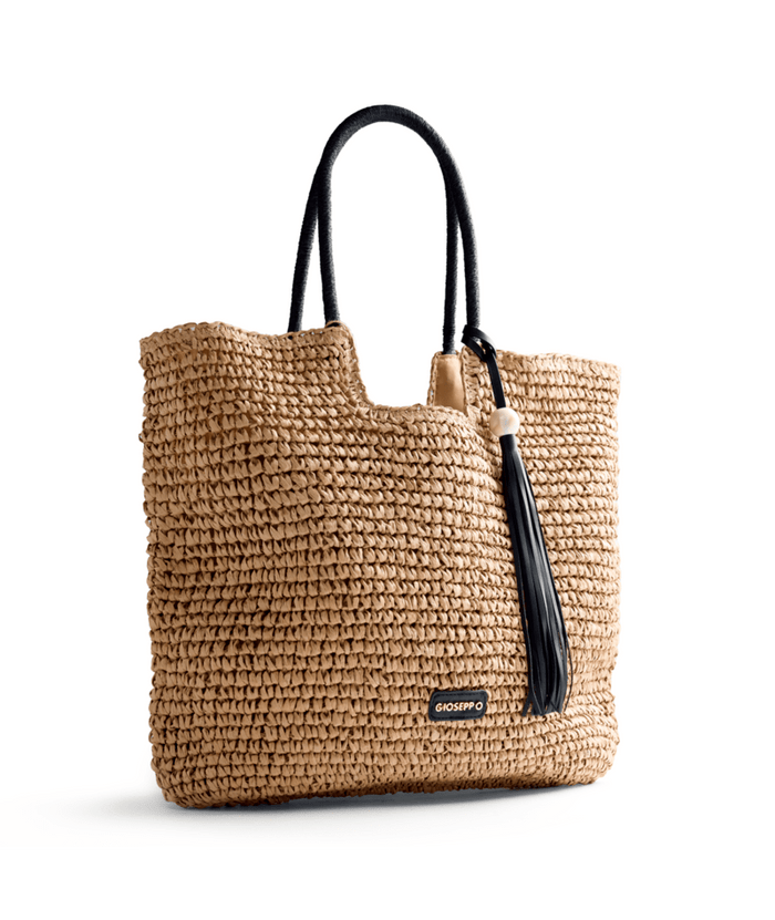 Shopping Bag Gioseppo In Paglia Intrecciata Naturale