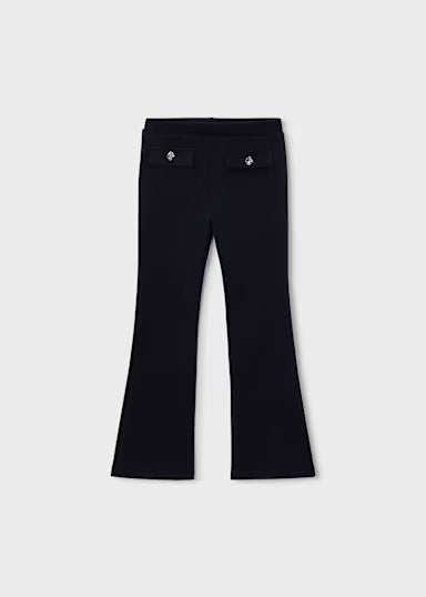 Leggings Felpa Nero
