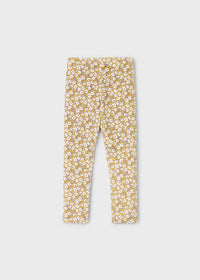 Leggings Velluto Stampa Mostarda