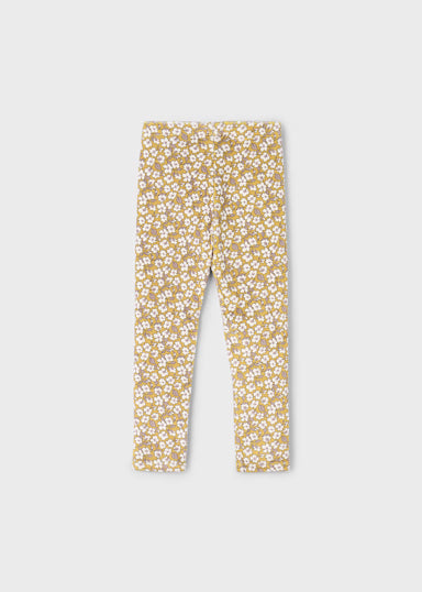 Leggings Velluto Stampa Mostarda