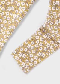 Leggings Velluto Stampa Mostarda