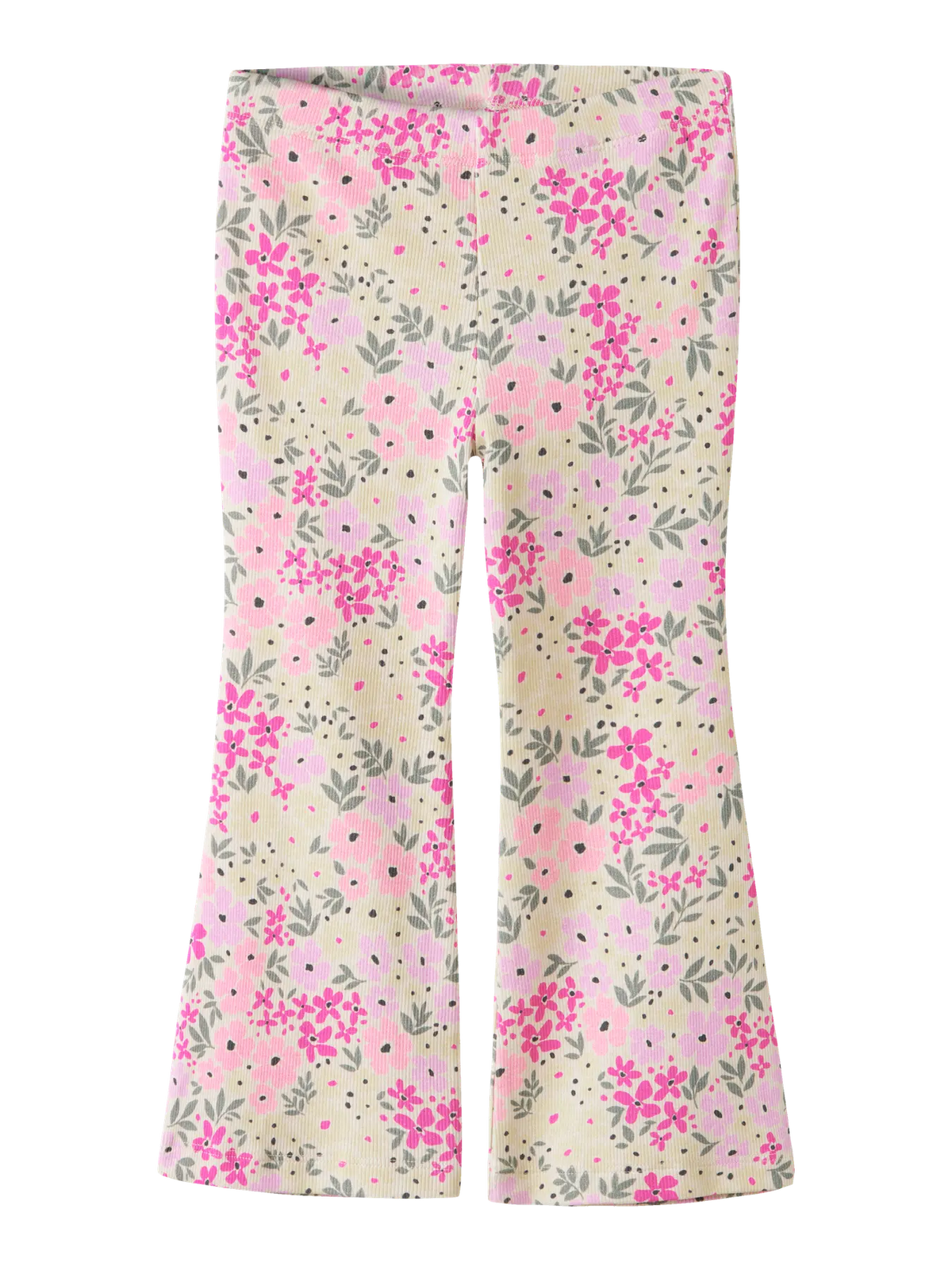 Pantaloni Flare Bambina Beige Pink Bloom