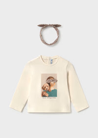 Maglietta Cerchietto Beige