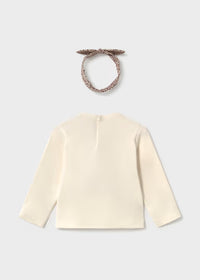 Maglietta Cerchietto Beige