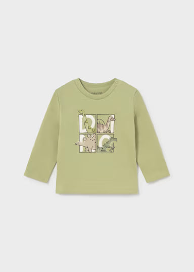 Maglietta Manica Lunga Dinos Verde