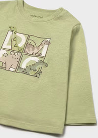 Maglietta Manica Lunga Dinos Verde