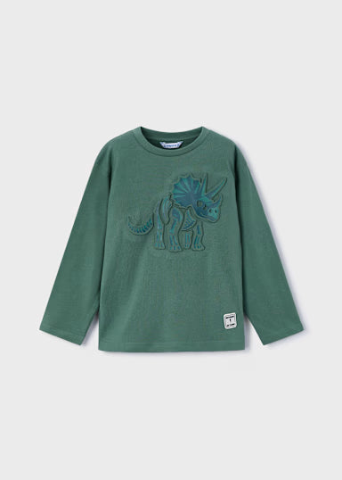 Maglietta Manica Lunga Embossed Abete