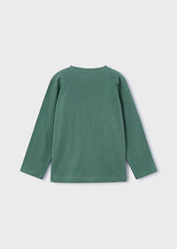 Maglietta Manica Lunga Embossed Abete