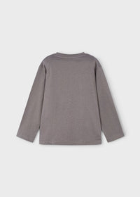 Maglietta Manica Lunga Glow In The Dar Grigio
