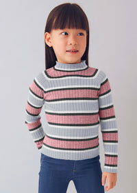 Lupetto Tricot Costine Argento