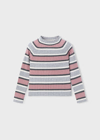 Lupetto Tricot Costine Argento