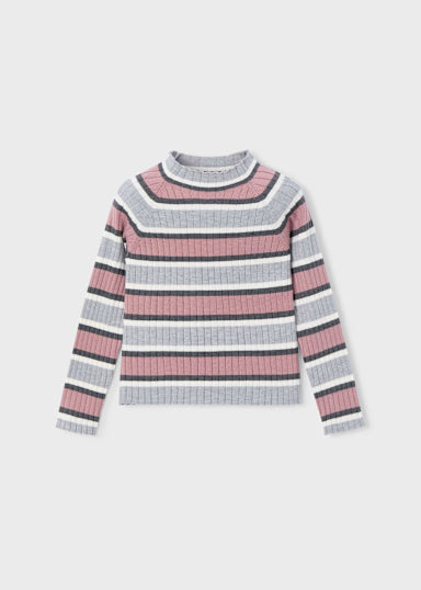 Lupetto Tricot Costine Argento
