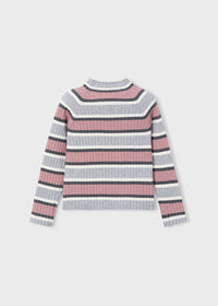 Lupetto Tricot Costine Argento