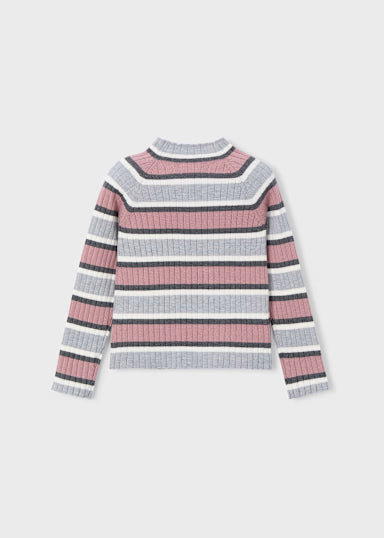 Lupetto Tricot Costine Argento