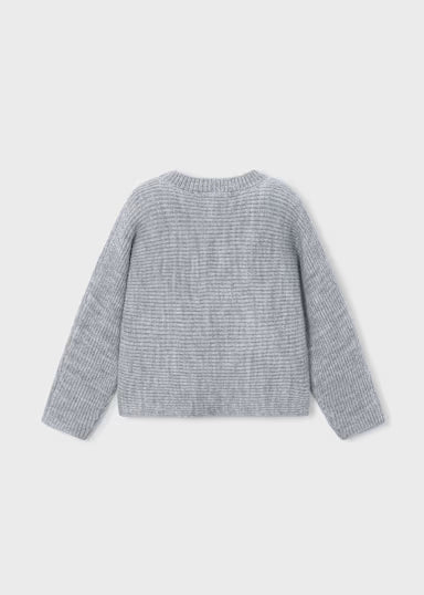 Maglione Tricot Perle Grigio Mix