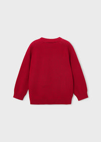 Maglione Collo Tondo Basico Rosso