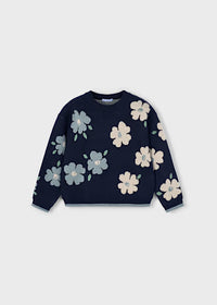 Maglia Jacquard Petrolio