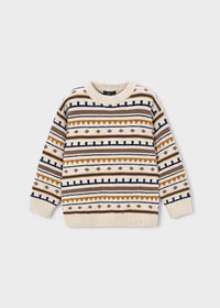 Maglione Jacquard Sabbia