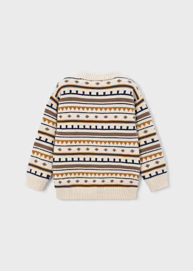 Maglione Jacquard Sabbia