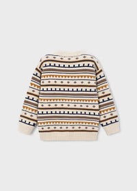 Maglione Jacquard Sabbia