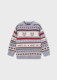 Maglione Jacquard Grigio